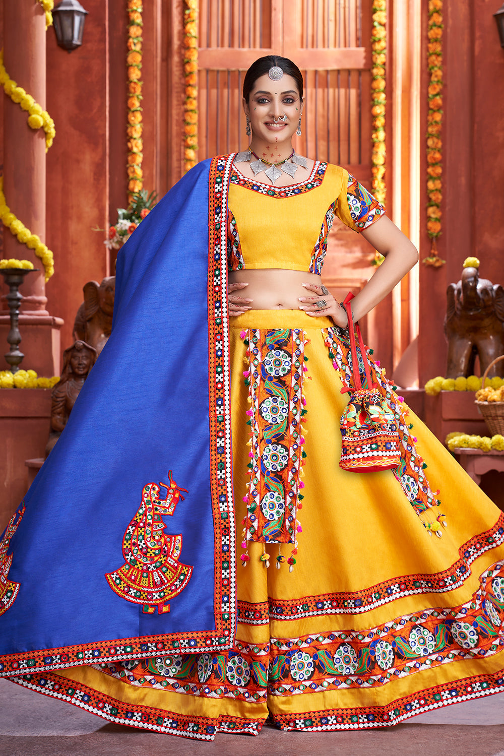 yellow lehenga choli