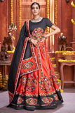 red lehenga choli