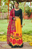 yellow lehenga choli