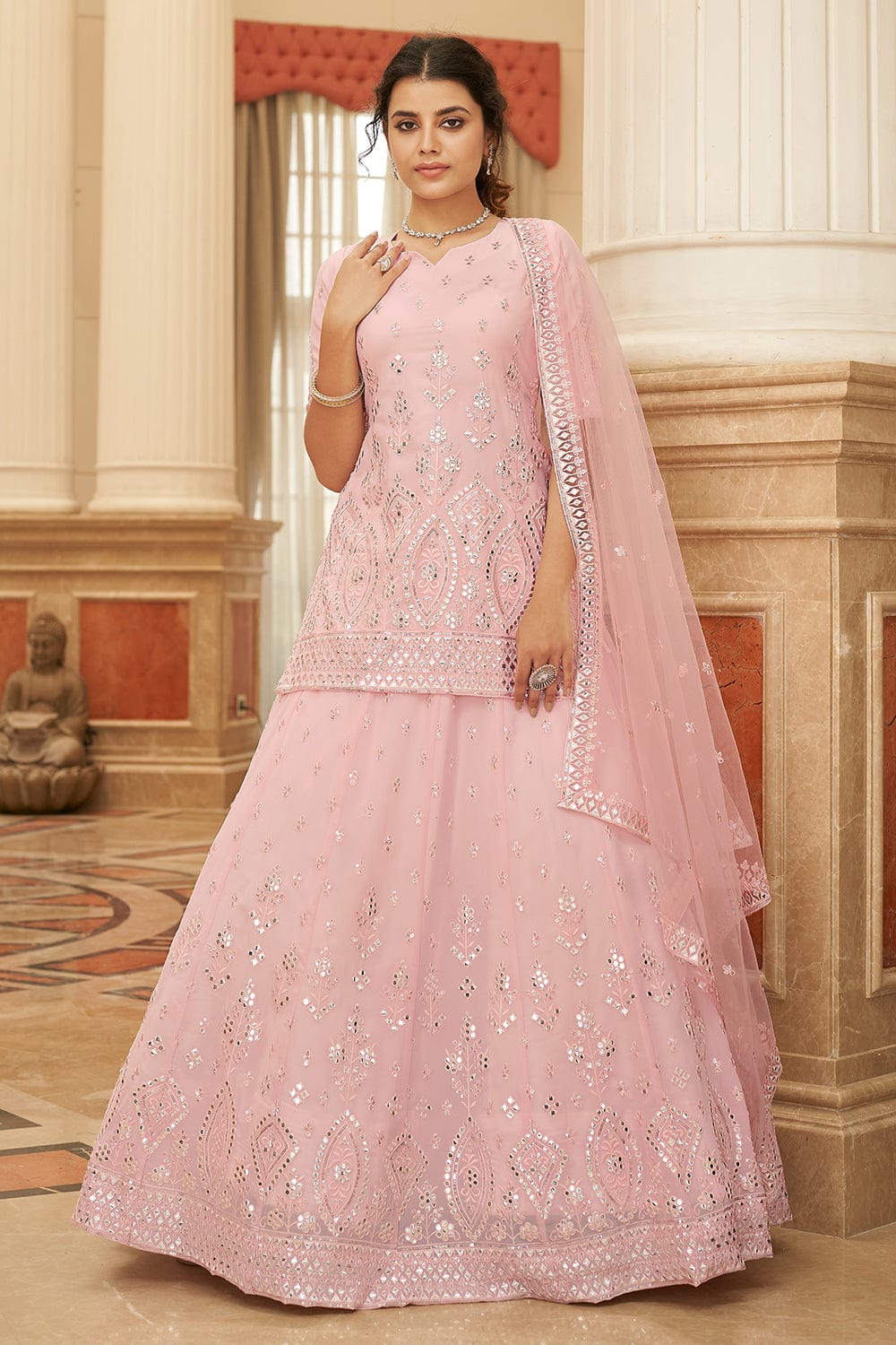 pink lehenga choli