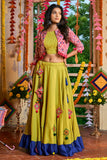 green lehenga choli