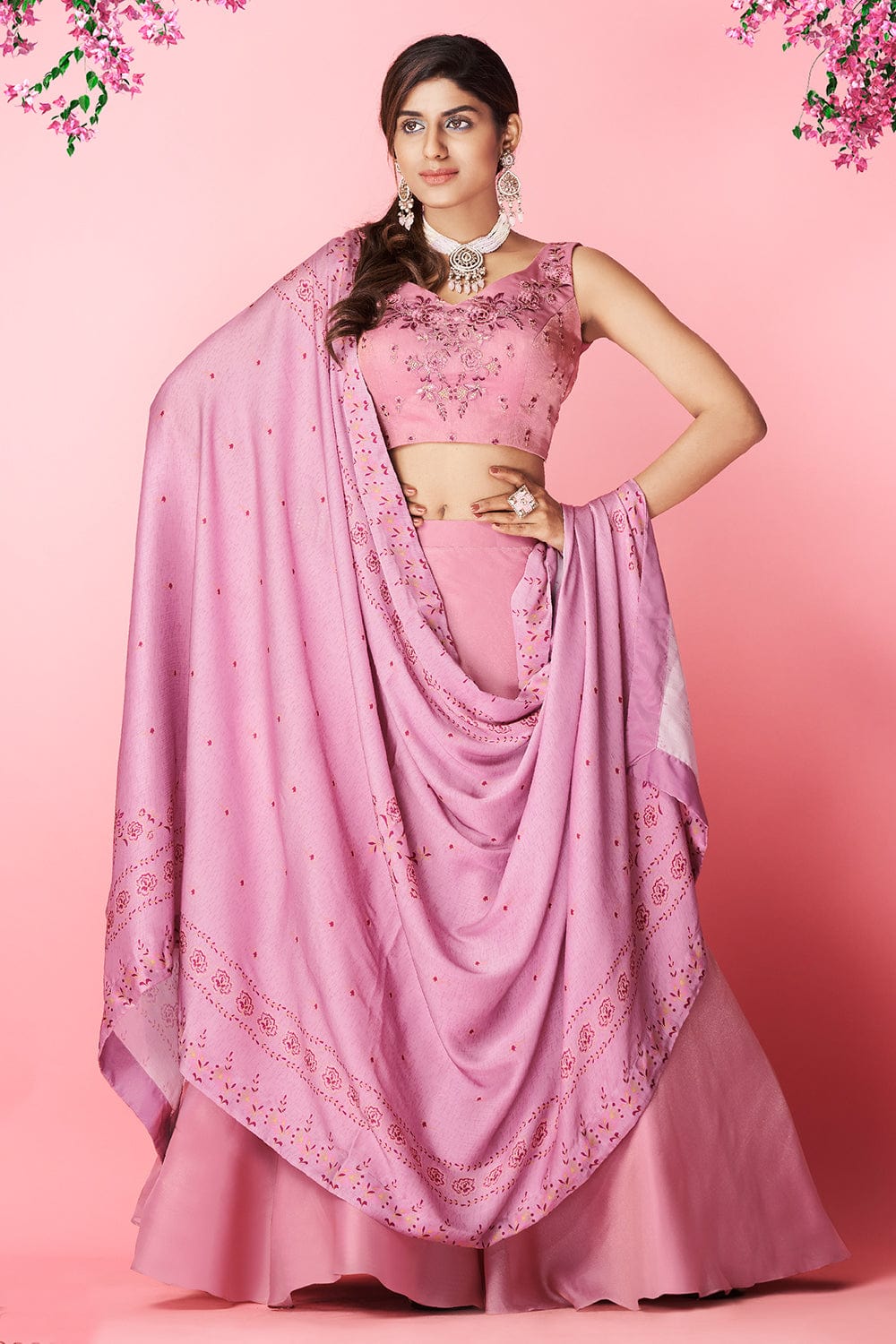 purple lehenga choli