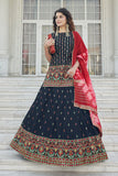 blue lehenga choli