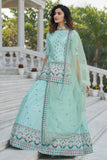 blue lehenga choli