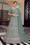 blue lehenga choli