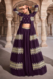 purple lehenga choli