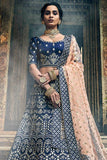 blue lehenga choli