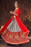 red lehenga choli