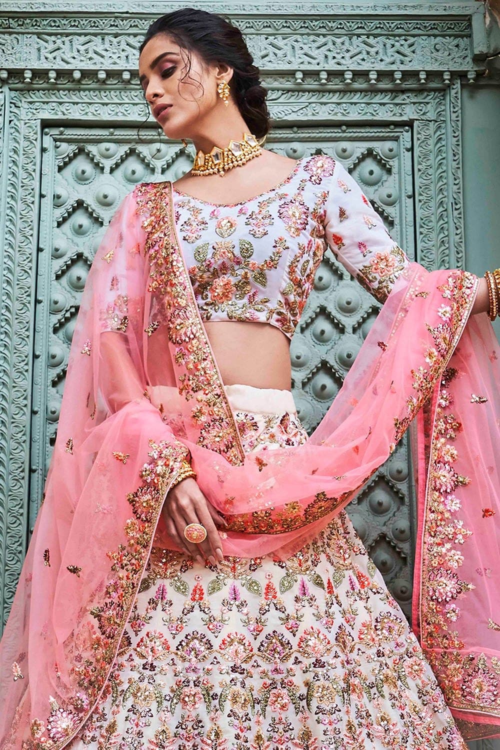 White Color Gorgeous Designer Lehenga Choli With Dupatta | Etsy | Party  wear indian dresses, Wedding lehenga designs, Designer lehenga choli