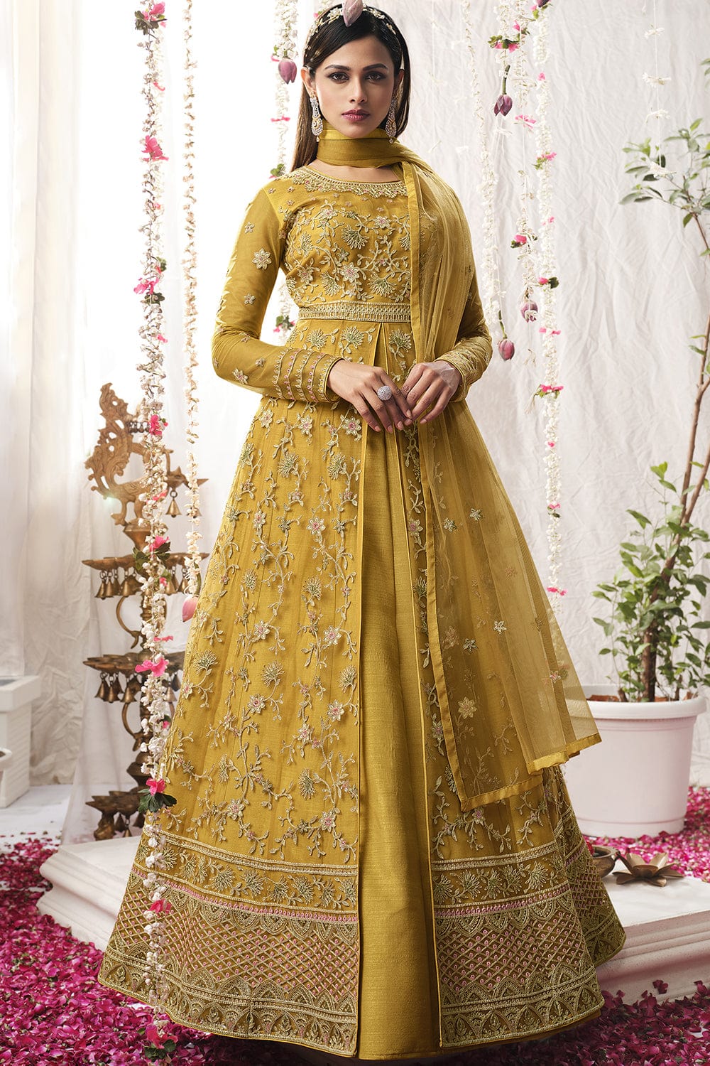 yellow lehenga