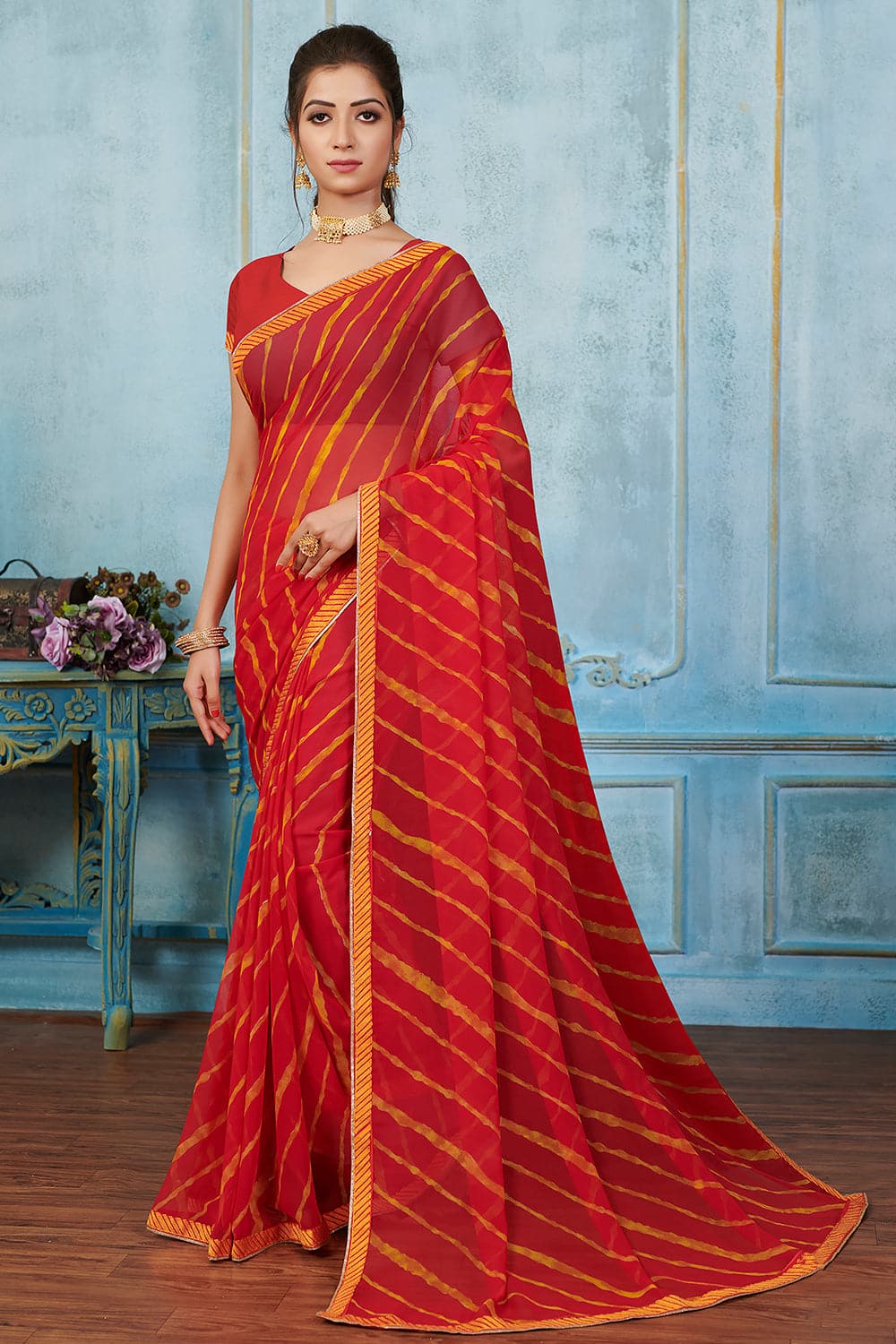 leheriya saree