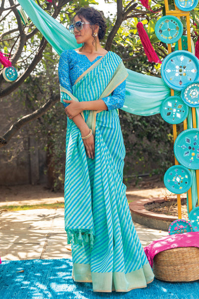 Explore Vibrant Leheriya Sarees Collection – Geroo Jaipur