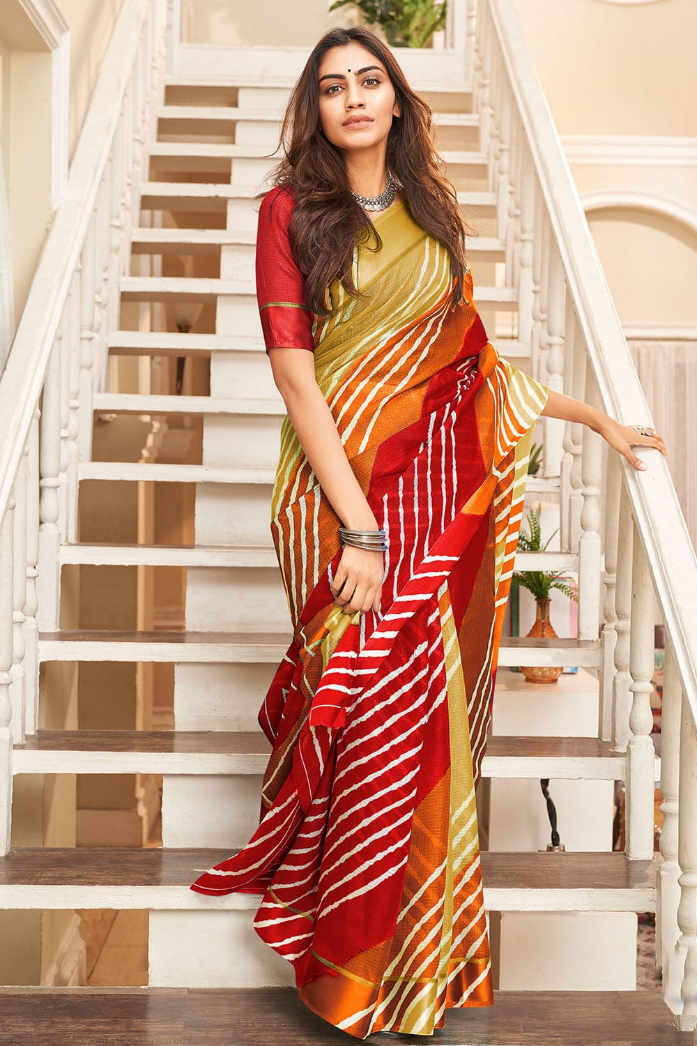 Bandhani and Leheriya Sarees – Sharvari's