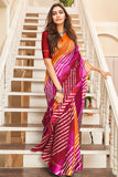 multicolour leheriya saree