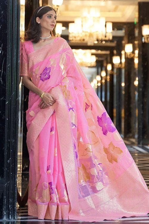 linen saree