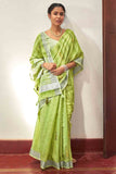 linen saree