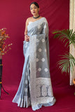 linen saree