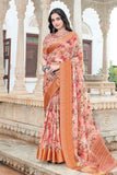 Linen Saree Light Peach Linen Saree saree online