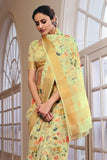 Linen Saree Lime Green Linen Saree saree online