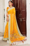 linen saree