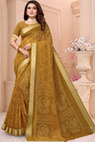 linen saree