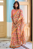 linen saree