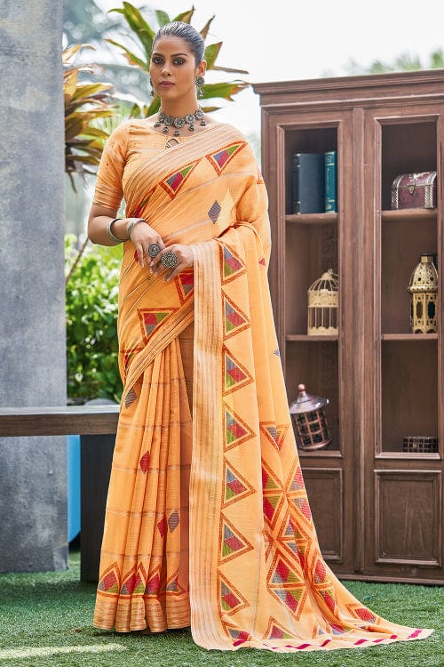 linen saree