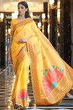 linen saree images