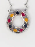 Chokti Pattern Necklace in 925 Silver
