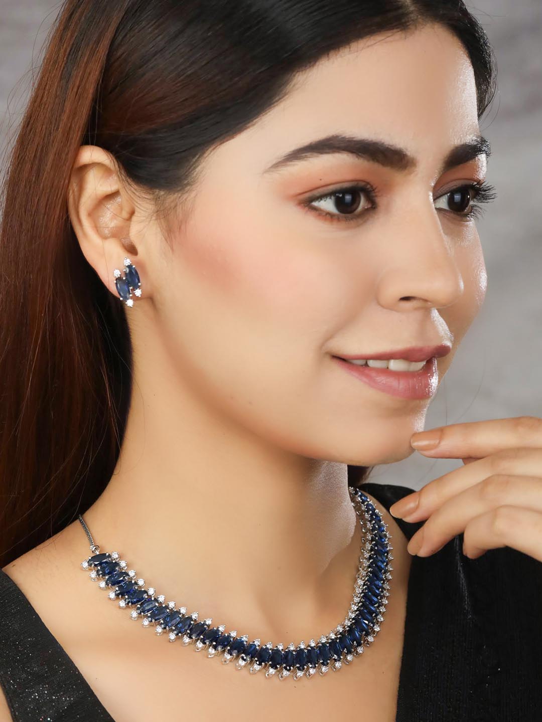 Blue Silk Tassel Hoop Earrings Indian Jewelry Dangal Gold - Etsy