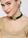 necklace and earrings set gold