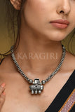 Necklace Silver Plated Broad Thushi Necklace saree online