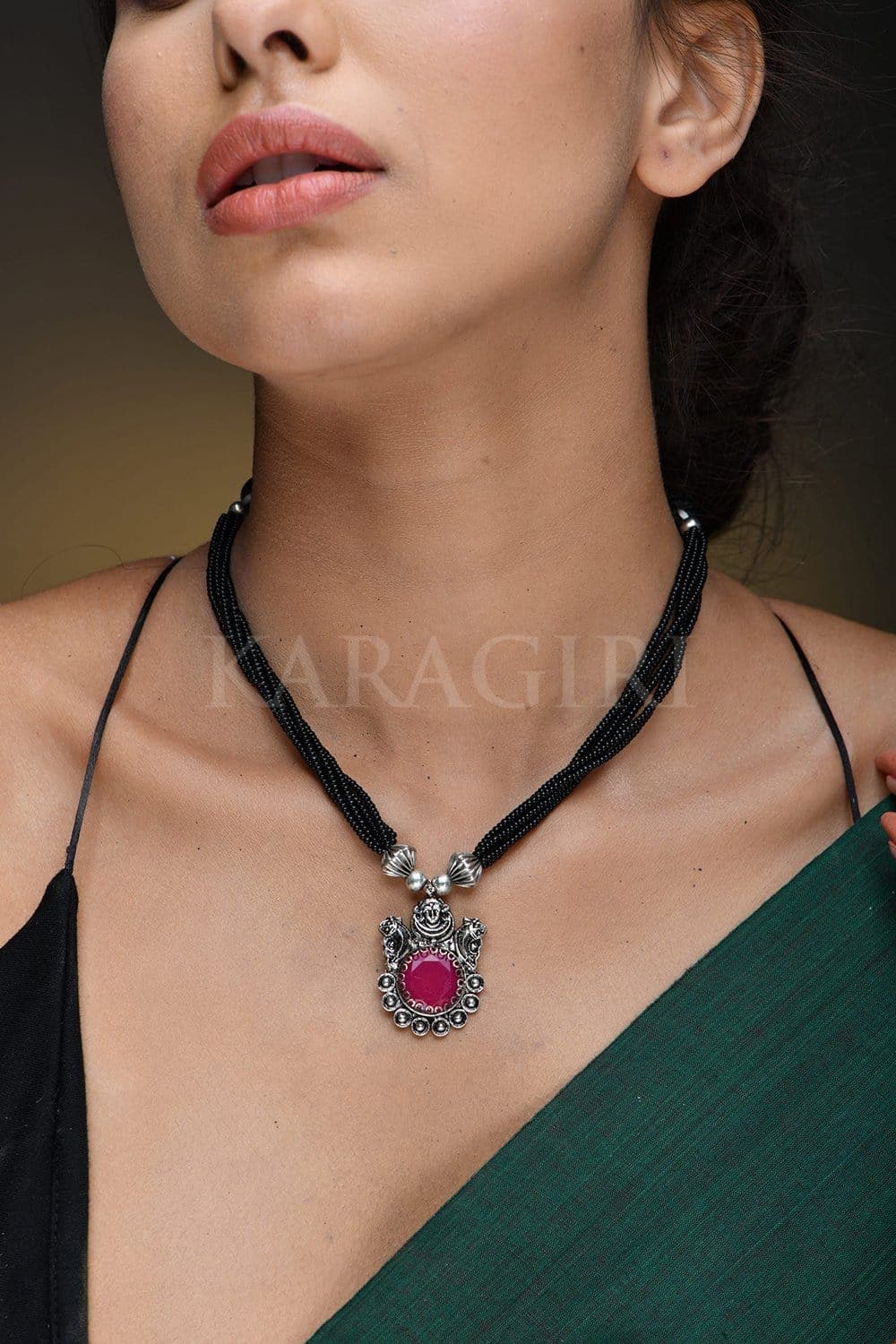 Stone pendant deals for mangalsutra