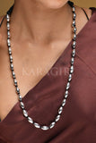 Necklace Single Row Silver Plated Traditional Necklace saree online