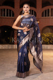 Organza Saree Admiral Blue Organza Saree saree online