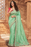 organza saree