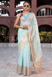 Organza Saree Baby Blue Organza Saree saree online