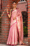 Organza Saree Berry Pink Organza Saree saree online