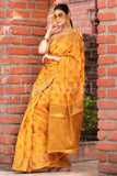 Organza Saree Dandelion Yellow Organza Saree saree online