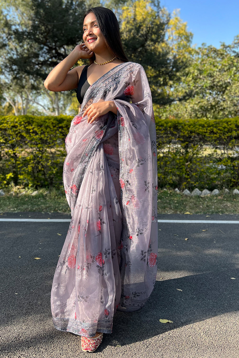 LILY SILK ORGANZA SAREE