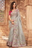 organza saree