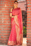 Organza Saree Imperial Red Organza Saree saree online