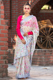 Organza Saree Lace Grey Organza Saree saree online