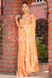 Organza Saree Light Peach Organza Saree saree online