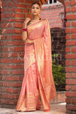 Organza Saree Light Pink Organza Saree saree online
