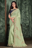 organza saree