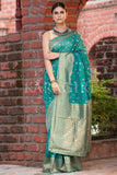 Organza Saree Olympic Blue Organza Saree saree online