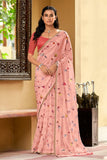 organza saree look