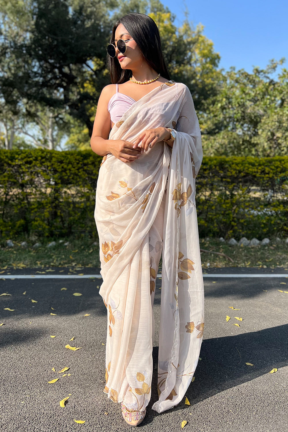 Pearl White Meenakari Banarasi Uppada Silk Saree – Zilikaa