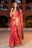 Organza Saree Poppy Red Organza Saree saree online